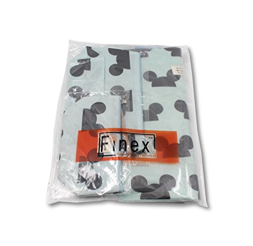 Finex - SET of 2 - Handmade Mickey Mouse Hat Ear Head Pattern Bag Set - One MEDIUM One SMALL - Cosmetic Bags Tote Handbag