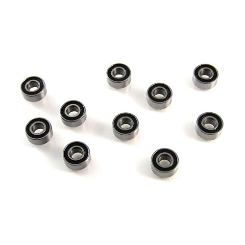 10pcs. 3x7x3mm Precision Ball Bearings Chrome Steel ABEC 3 Rubber Seals