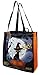 Earthwise Halloween Trick or Treat Bags - Reusable Candy Goodie Totes Baggies Party Favor Bags (6 Pack) 3 Cute Prints - Jackolanterns, Ghosts and Candy Corn