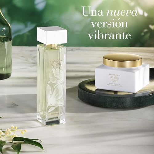 - White Tea, Eau de Toilette Spray, Fragranza Fresca e Dolce per le Donne, con Mandarino Italiano, Estratto di Tè Bianco e Legno di Madras, Calore Morbido - 100 ml