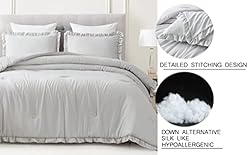 Chezmoi Collection Nora 3-Piece Ruffled Edge Trim