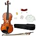 DINTIN1/8 Size Solid Wood Acoustic Violin Kids Violin Student Violin Starter Kit(Violin + Case + Bow + Rosin + Strings + Shoulder Rest + Tuner) - Natural