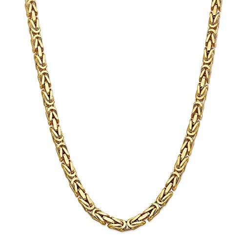 Jewels By Lux 14K Yellow Gold 6.50mm Byzantine Chain