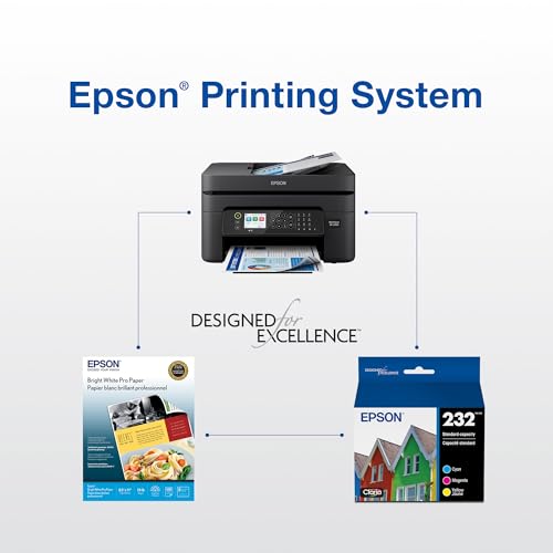 EPSON 232 Claria Ink High Capacity Black & Standard Color Cartridge Combo Pack (T232XL-BCS) Works with WorkForce WF-2930, WF-2950, Expression XP-4200, XP-4205