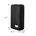 TOURIT Double Layer Electronics Accessories Organizer Bag Pouch Travel Case for Cables, Charger, Hard Drive, Memory Cards, Kindle, iPad Mini etc (Black)