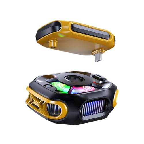 External Battery Phone Cooler, Mobile Cooling Fan, Game Radiator, Smart Magnetic Display, Fast Heat Dissipation, Black/1PC for Smartphone Game Hot Weather Travel