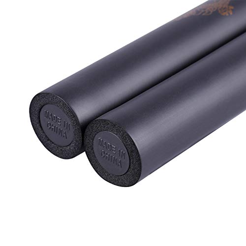 Aship Martial Art Sticks Foam Training Sticks Bruce Lee Practice for Beginner Child 12inch Length Karate Kung Fu Pads Black - Thumbnail 2