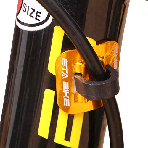Balight Bicycle Cycle MTB Cable Tube Guid Accessories 5pcs/Set Aluminum Alloy Mountain Bike Brake Cable Oil Tube Guide Shifter Adapter Bicycle Frame C Buckle - Thumbnail 5