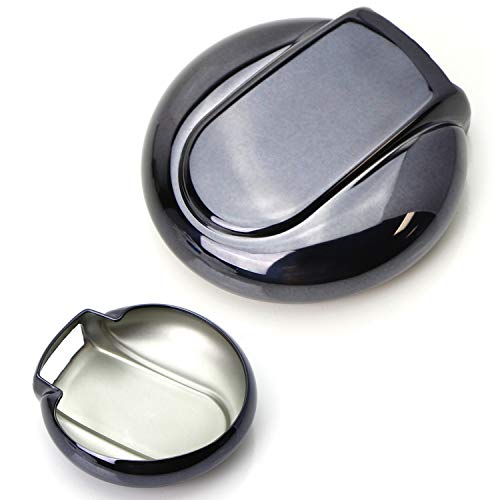iJDMTOY Chrome Finish Black TPU Key Fob Protective Cover Case For 2014/2015-up 3rd Gen MINI Cooper F55 F56, 2017-up 2nd Gen F60 Countryman