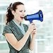 MyMealivos Portable Megaphone Speaker Siren Record Bullhorn - Compact and Battery Operated with 20 Watt Power, Microphone, 3 Modes, PA Sound and Foldable Handle