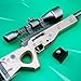 Azlink Gun Keychain Pendant For Pubg Player Bartley Bolt-Action Sniper Rifle Legendary Guns Toys Heavy Shotgun Model Alloy Metal Sniper Rifle Keychain Game Party Supplies Collection Gift