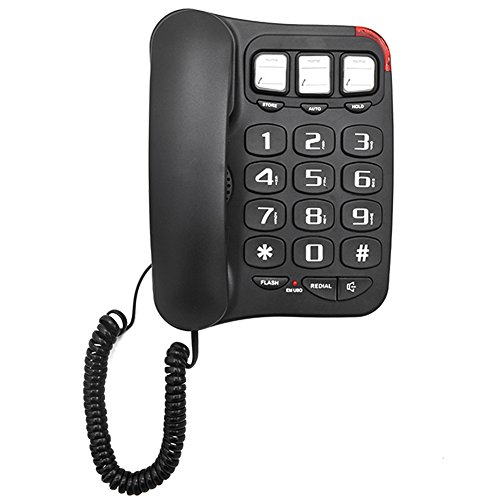 KerLiTar LKP025B Large Button Corded Phone Picture Phones for Seniors