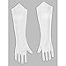 Disguise womens Nintendo Super Mario Bros. Princess Peach Gloves costume accessories, White, One Size US