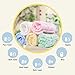 Baby Washcloths - Natural Organic Baby Newborn Face Towel Pure Muslin Cotton Washcloths Absorbent Baby Wipes - Soft Bath Towel for Sensitive Skin Baby Registry as Shower Gift 5 Packs by KRRAMEL