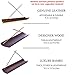 Charloo Incense Holder - 9.5 x 2.5 x 1in - Genuine Leather Handmade Insence Burner Holder - Incense Stick Holder, Brown