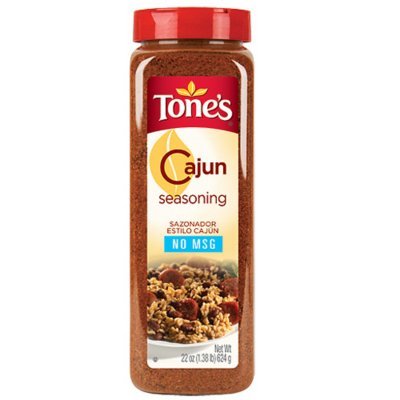 Tone's Cajun Seasoning - 22 oz. shaker (2 Pack)