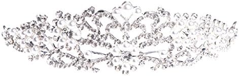 Ocesky Bride Crown Wedding Jewelry Tiara Bridal Hair Ornament Headdress Vintage Flower