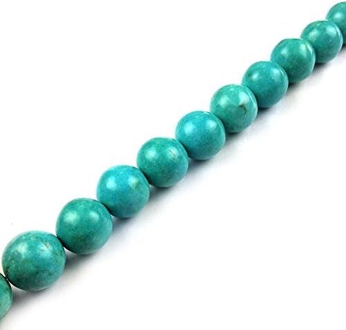 Magnesite Stone Beads 13mm Round Shape Sold 8" Strand (mag07)
