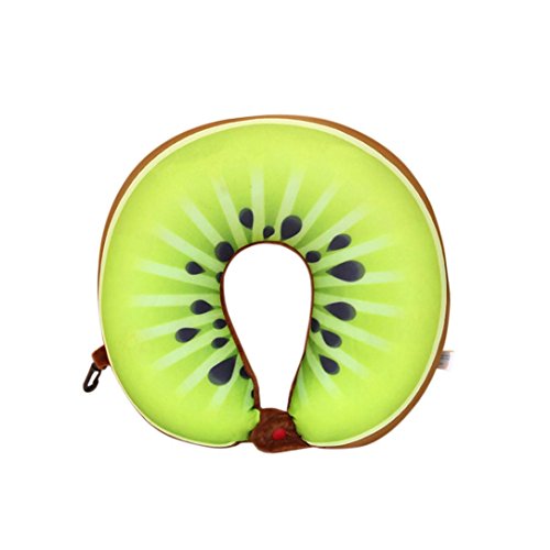 KMG Kimloog Fruit U Shaped Neck Pillows Nanoparticles Travel Car Cushion Pillow For Kids and Adults (C) - Thumbnail 4