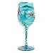 Enesco Designs by Lolita “Mermaid” Hand-painted Artisan Wine Glass, 15 oz