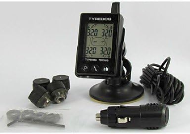Tyredog Mini TD1300A-X-04 LCD Wireless Tire Pressure /Temperature Monitor System TPMS External TPMS