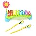 ThinkMax Rainbow 8-Note Xylophone for Kids - With Clear Sounding Keys, Two Child-Safe Bee Mallets and One Flower Best Holiday/Birthday DIY Gift Idea for your Mini Musicians