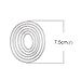 Fyore Cutting Dies 6 Pcs Round Metal Stencil Template Mould for DIY Scrapbooking Album Paper Card Embossing Craft Decoration (6 Pcs Oval)
