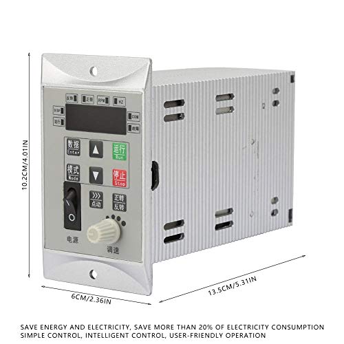 VFD 1HP Single to Single Phase Adjustable Variable Frequency Speed Motor Drive Inverter Converter CNC 220V 0.75KW