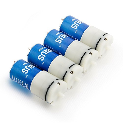DIMINUS DC 6V Mini Air Pump Motor, DIY and Replacement Accessories, Best for Aquarium Tank Oxygen Circulate (4 Pack)
