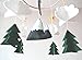 Sorrel + Fern Baby Crib Mobile (Starry Woodland Night, Long Evergreen) - Nursery Decoration Ceiling Mobile and Baby Shower for Boys & Girls