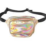 CHAOM Women Hologram Laser Waist Bag Fashion Shiny Neon Fanny Pack Bum Bag Travel Purse