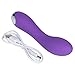 Wand Massager by Gonzo – Waterproof, Multi-Speed, & Rechargeable - Medical Grade Silicone in Vibrant Purple – 1 Year Warranty