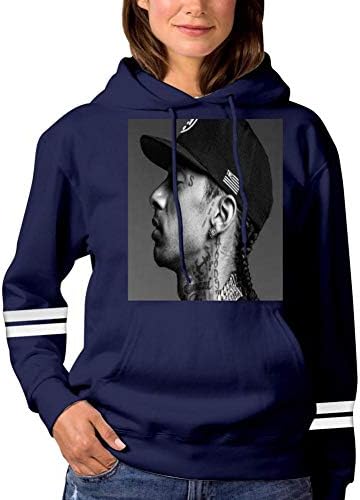 Print Nip-Sey Huss-Le Women's Personality Fun Long-Sleeved Hooded Sweatshirt Tops Pullover
