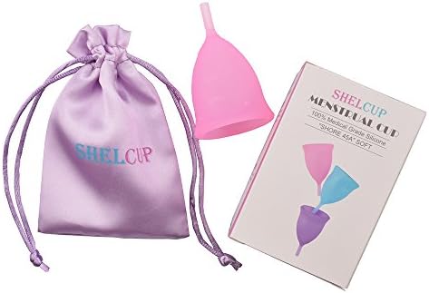 Shelcup Mesrual Cup Offers a Healthy and Comfortable Period for Women, 3 Colors Pink, Blue, Purple, Size S/L(L, Pink)