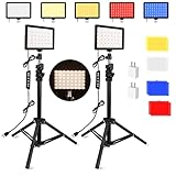 Unicucp 2 Packs 96 Dimmable 2400-6800K Bi-Color LED