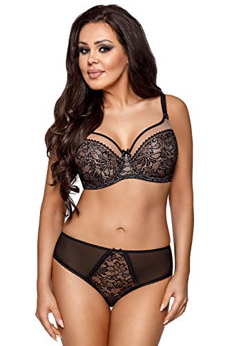 AVA-1396-Soft-BH-Damen-Unterwsche-Gemustert-Seitenstbchen-Regulierbar-Setteil