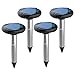 Sanspest Solar Snake Repellent for Outdoors Pet Safe, Solar Powered Snake Repeller,Ultrasonic Snake Repellent for Yard,Electronic Snake Repellent, Snake Away Repellent Safe for Dogs 4-Pack