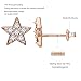 Girls Cute Mini Earrings Jewelry Rose Gold Star Stud Earring Cute Moon Earrings Women Set