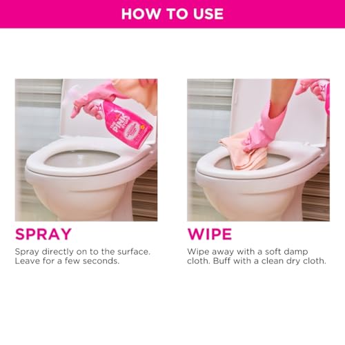 STARDROPS – THE PINK STUFF – MIRACLE BATHROOM FOAM CLEANER 750ML – BATHS, TILES, SOAP SCUM, LIMESCALE, STREAK FREE