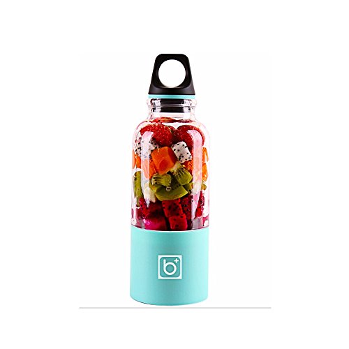 Pawaca 500ml Portable Blender Juicer Cup USB Rechargeable Electric Automatic Vegetables Fruit Juice Maker Cup Mixer Bottle