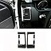 YIWANG Carbon Fiber Style ABS Plastic Console Side Air Vent Outlet Trim Cover 4pcs for Land Rover Range Rover Sport 2014-2019