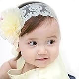 FEITONG(TM) Lovely Ovely Unusal Child Baby Girl Elastic Lace Flower Headband Hairband Hair Accessories
