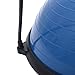 RitFit Premium Balance Ball Trainer with Resistance Bands (Free Foot Pump, Exercise Wall Chart, Workout DVD and Measuring Tape) (Blue)
