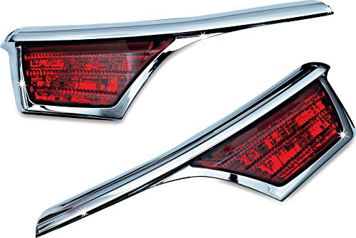 Kuryakyn 3240 Motorcycle Lighting Accessory: LED Passenger Armrest Trim with Turn Signal/Blinker Light Accents for 2006-17 Honda Gold Wing GL1800 Motorcycles, Chrome, 1 Pair