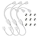 LED Strip Connector Splitter Cable JACKYLED 1 to 2 Y Splitter 4 Pin for 5050 3528 RGB LED Light Strip with 9 Male 4 Pin Plugs 3-Pack