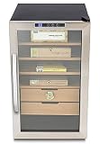 Whynter CHC-251S Stainless Steel 400-Cigar Cooler, 2.5 Cubic Feet Humidor, Black