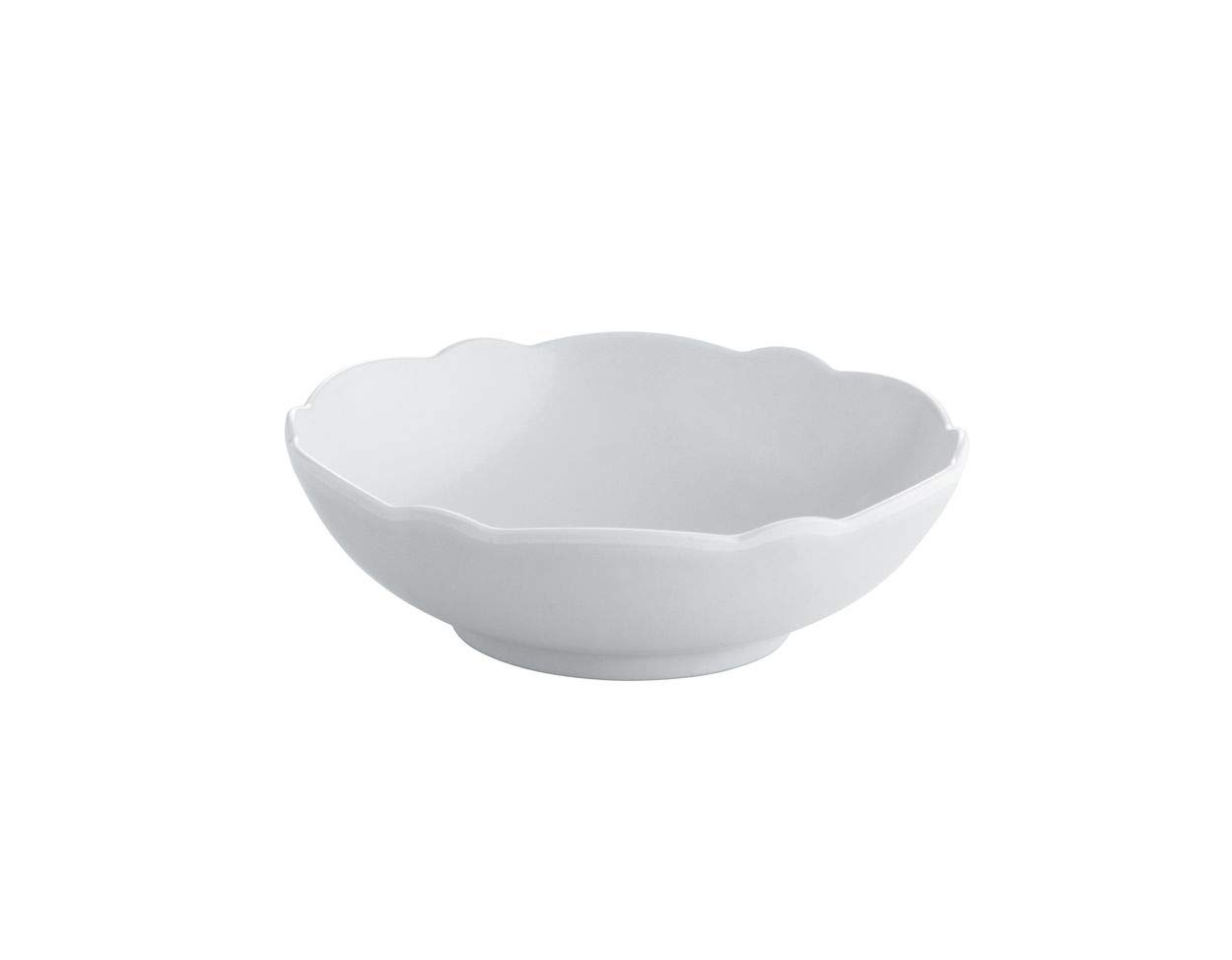 Alessi Dressed en plein air MW72/54 W, Dessert bowl in melamine with relief decoration, white.