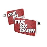 Cufflinks 567 Ada, OH red Porcelain Ceramic NEONBLOND