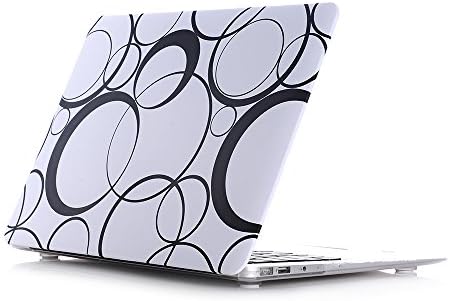 Rubberized Plastic Macbook Hard Case, HQF® Patterns Shell Case Cover 13-inch Laptop Hard Case [with FREE keyboard Cover] for MacBook Air 13.3" - Model A1369/A1466 (Bubble)
