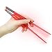 Light Up LED Lightsaber Chopsticks, Pack Of 2 - 1 Red And 1 Blue Set, Batteries Included, 10 Inches Long, Durable, Lightweight, Portable, BPA Free and Food Safe